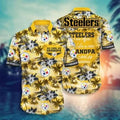 Steelers Cool Grandpa Tropical Hawaiian - Adult & Kids T-Shirts, Sweatshirts & Hoodies apparel design preview 1