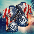 Tampa Bay Rays Stars and Stripes Hawaiian - Adult & Kids T-Shirts, Sweatshirts & Hoodies apparel design preview 1