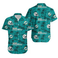 Miami Dolphins Hawaiian with Palm and Helmet Design - Adult & Kids T-Shirts, Sweatshirts & Hoodies apparel design preview 1