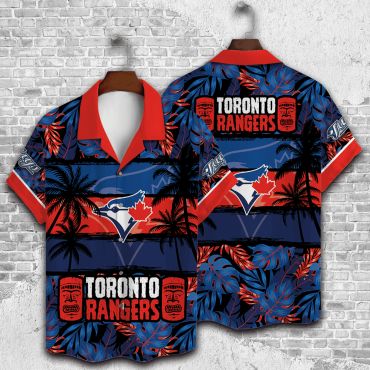 Toronto Rangers Tropical Vibes Hawaiian - Adult & Kids T-Shirts, Sweatshirts & Hoodies apparel design preview 1