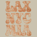 LAX NYC MIA Bold Retro Typography - Adult & Kids T-Shirts, Sweatshirts & Hoodies apparel design preview 1