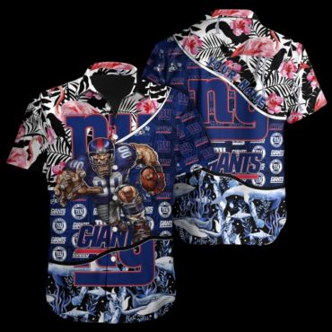 Personalized New York Giants Fierce Player Hawaiian - Adult & Kids T-Shirts, Sweatshirts & Hoodies apparel design preview 1