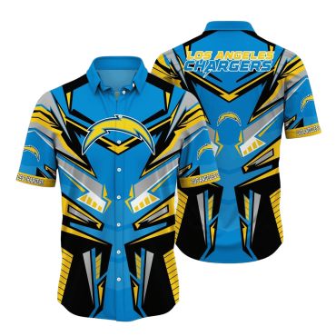 Los Angeles Chargers Thunder Strike Hawaiian - Adult & Kids T-Shirts, Sweatshirts & Hoodies apparel design preview 1