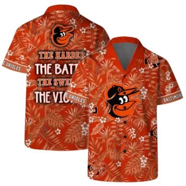Baltimore Orioles Victory Tropics Hawaiian - Adult & Kids T-Shirts, Sweatshirts & Hoodies apparel design preview 1