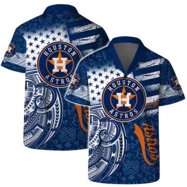 Houston Astros Palm Sunset Hawaiian - Adult & Kids T-Shirts, Sweatshirts & Hoodies apparel design preview 1