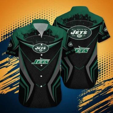New York Jets Dynamic Energy Hawaiian - Adult & Kids T-Shirts, Sweatshirts & Hoodies apparel design preview 1