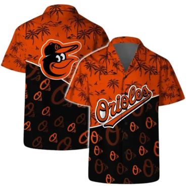 Baltimore Orioles Palm Coast Hawaiian - Adult & Kids T-Shirts, Sweatshirts & Hoodies apparel design preview 1