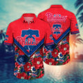Philadelphia Phillies Garden Glory Hawaiian - Adult & Kids T-Shirts, Sweatshirts & Hoodies apparel design preview 1
