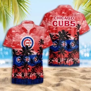Chicago Cubs Sunset Paradise Hawaiian - Adult & Kids T-Shirts, Sweatshirts & Hoodies apparel design preview 1