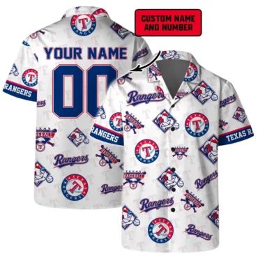 Texas Rangers Custom Champion Hawaiian - Adult & Kids T-Shirts, Sweatshirts & Hoodies apparel design preview 1