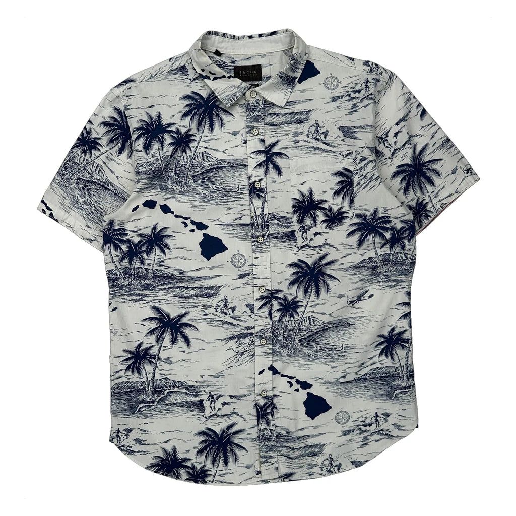 Jachs Hawaiian Large Blue Cotton - Adult & Kids T-Shirts, Sweatshirts & Hoodies apparel design preview 1