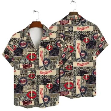 Minnesota Twins Island Breeze Hawaiian - Adult & Kids T-Shirts, Sweatshirts & Hoodies apparel design preview 1