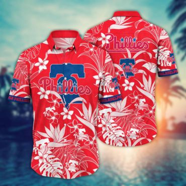 Philadelphia Phillies Monstera Breeze Hawaiian - Adult & Kids T-Shirts, Sweatshirts & Hoodies apparel design preview 1