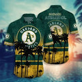 Oakland Athletics Sunset Palm Hawaiian - Adult & Kids T-Shirts, Sweatshirts & Hoodies apparel design preview 1