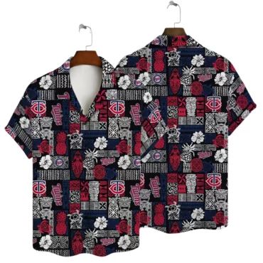 Minnesota Twins Island Getaway Hawaiian - Adult & Kids T-Shirts, Sweatshirts & Hoodies apparel design preview 1