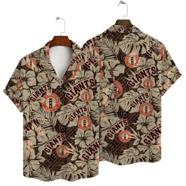 San Francisco Giants Vintage Palm Hawaiian - Adult & Kids T-Shirts, Sweatshirts & Hoodies apparel design preview 1