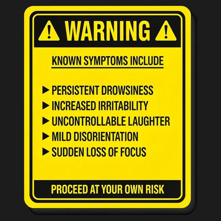 Warning: Known Symptoms Include - Adult & Kids T-Shirts, Sweatshirts & Hoodies apparel design preview 1