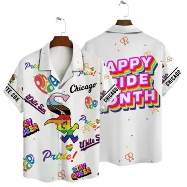 Chicago White Sox Happy Pride Month Hawaiian - Adult & Kids T-Shirts, Sweatshirts & Hoodies apparel design preview 1