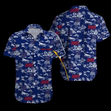 New York Giants Coastal Sketch Hawaiian - Adult & Kids T-Shirts, Sweatshirts & Hoodies apparel design preview 1