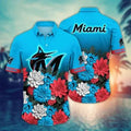 Miami Marlins Floral Fade Hawaiian - Adult & Kids T-Shirts, Sweatshirts & Hoodies apparel design preview 1