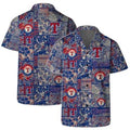 Texas Rangers Vintage Patchwork Hawaiian - Adult & Kids T-Shirts, Sweatshirts & Hoodies apparel design preview 1