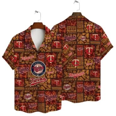 Minnesota Twins Coastal Comfort Hawaiian - Adult & Kids T-Shirts, Sweatshirts & Hoodies apparel design preview 1