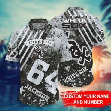 Personalized Chicago White Sox Tropical Breeze - Adult & Kids T-Shirts, Sweatshirts & Hoodies apparel design preview 1