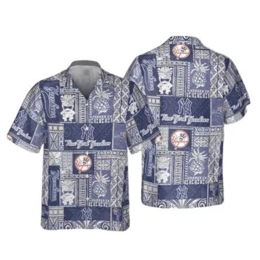 New York Yankees Island Patchwork Hawaiian - Adult & Kids T-Shirts, Sweatshirts & Hoodies apparel design preview 1