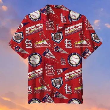 St. Louis Cardinals All-Star Collage Hawaiian - Adult & Kids T-Shirts, Sweatshirts & Hoodies apparel design preview 1