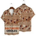Baltimore Orioles Tribal Pattern Hawaiian - Adult & Kids T-Shirts, Sweatshirts & Hoodies apparel design preview 1