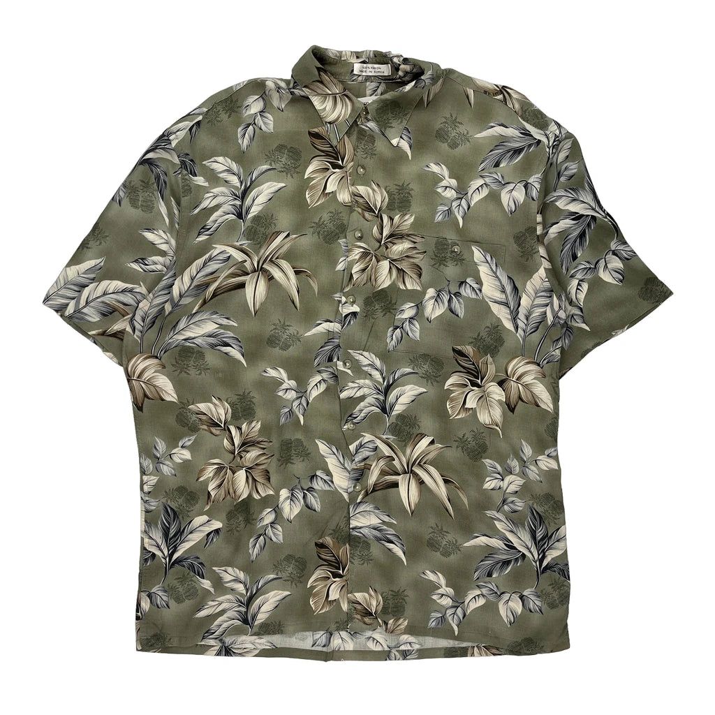 Pierre Cardin Hawaiian Large Green Viscose - Adult & Kids T-Shirts, Sweatshirts & Hoodies apparel design preview 1