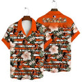 Baltimore Orioles Orange Tropical Bloom Hawaiian - Adult & Kids T-Shirts, Sweatshirts & Hoodies apparel design preview 1