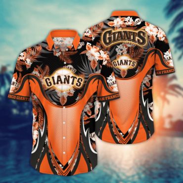 San Francisco Giants Tropical Pride Hawaiian - Adult & Kids T-Shirts, Sweatshirts & Hoodies apparel design preview 1