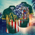 Oakland Athletics 4th of July Hawaiian - Adult & Kids T-Shirts, Sweatshirts & Hoodies apparel design preview 1