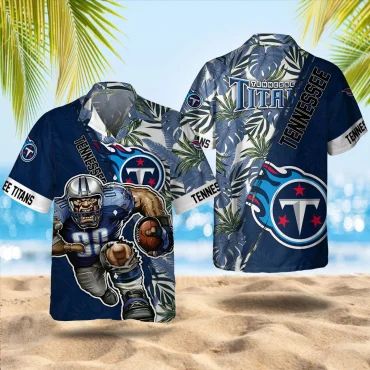 Tennessee Titans Beach Blitz Hawaiian - Adult & Kids T-Shirts, Sweatshirts & Hoodies apparel design preview 1