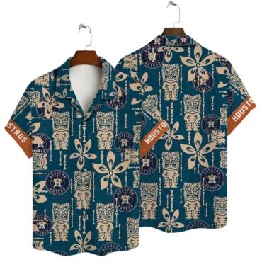 Houston Astros Tiki Totem Hawaiian - Adult & Kids T-Shirts, Sweatshirts & Hoodies apparel design preview 1
