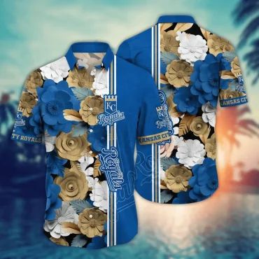 Kansas City Royals Tropical Summer Vibes Hawaiian - Adult & Kids T-Shirts, Sweatshirts & Hoodies apparel design preview 1