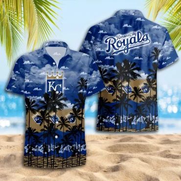 Kansas City Royals Palm Beach Hawaiian - Adult & Kids T-Shirts, Sweatshirts & Hoodies apparel design preview 1