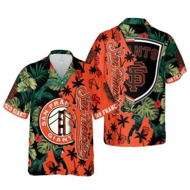 San Francisco Giants Tropical Icon Hawaiian - Adult & Kids T-Shirts, Sweatshirts & Hoodies apparel design preview 1