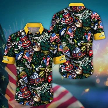 Oakland Athletics Carnival Spirit Hawaiian - Adult & Kids T-Shirts, Sweatshirts & Hoodies apparel design preview 1