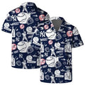 New York Yankees Baseball Sketch Hawaiian - Adult & Kids T-Shirts, Sweatshirts & Hoodies apparel design preview 1