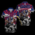 Personalized New York Giants Rising Waves Hawaiian - Adult & Kids T-Shirts, Sweatshirts & Hoodies apparel design preview 1