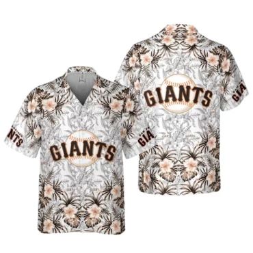 San Francisco Giants Floral Fade Hawaiian - Adult & Kids T-Shirts, Sweatshirts & Hoodies apparel design preview 1