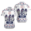 Minnesota Twins Holiday Gnome Hawaiian - Adult & Kids T-Shirts, Sweatshirts & Hoodies apparel design preview 1