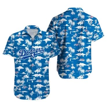 Los Angeles Dodgers Tropical Sunset Hawaiian - Adult & Kids T-Shirts, Sweatshirts & Hoodies apparel design preview 1