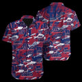 Personalized New York Giants Fish Frenzy Hawaiian - Adult & Kids T-Shirts, Sweatshirts & Hoodies apparel design preview 1
