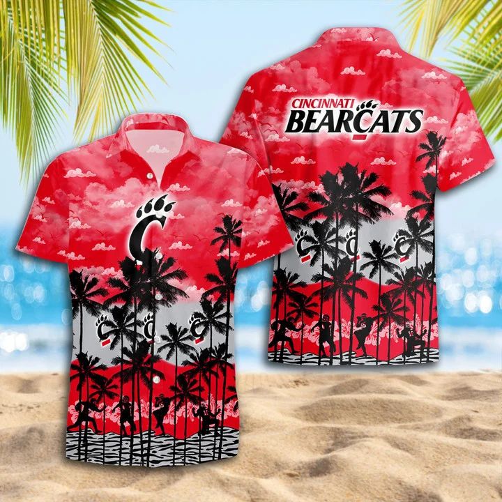 Cincinnati Bearcats Hawaiian Sunset Palms Design - Adult & Kids T-Shirts, Sweatshirts & Hoodies apparel design preview 1