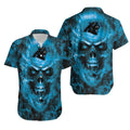 Carolina Panthers Hawaiian Skull Storm Design 492411 - Adult & Kids T-Shirts, Sweatshirts & Hoodies apparel design preview 1