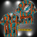 Miami Dolphins Hawaiian Retro Vibe Custom Design - Adult & Kids T-Shirts, Sweatshirts & Hoodies apparel design preview 1