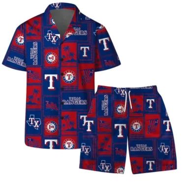 Texas Rangers Patch Pride Set Hawaiian Shorts - Adult & Kids T-Shirts, Sweatshirts & Hoodies apparel design preview 1